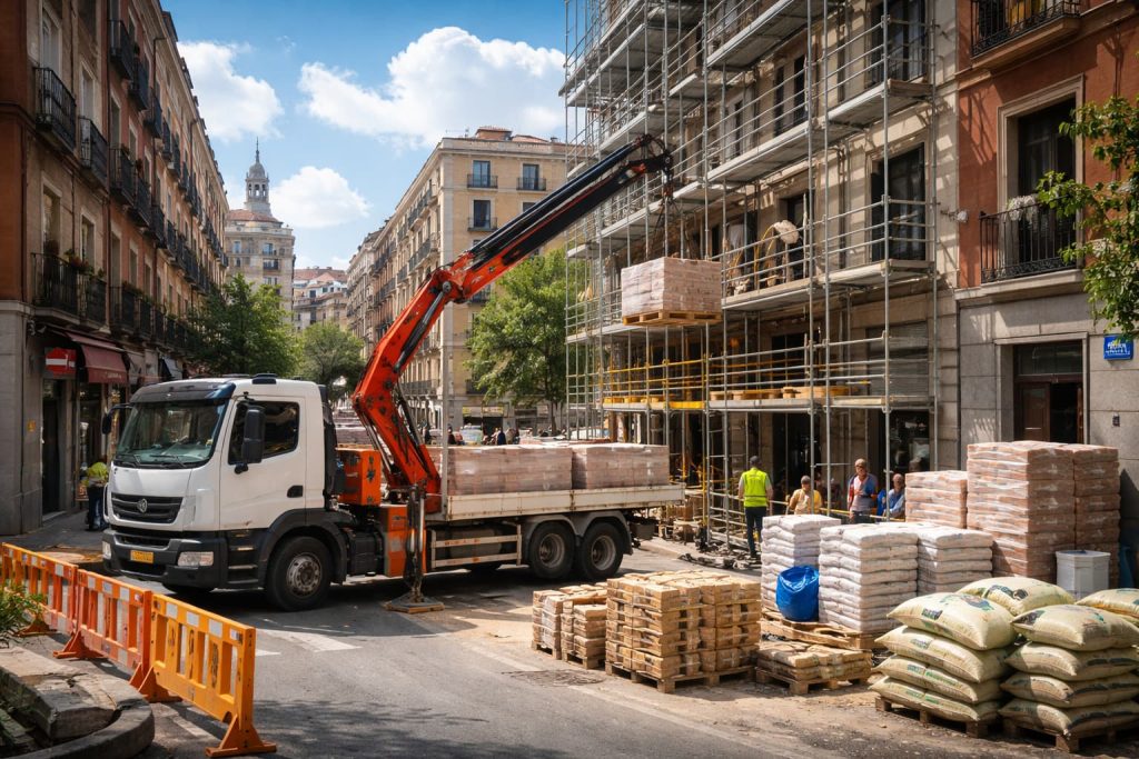 Almacénde materiales de construcción n Madrid Olima